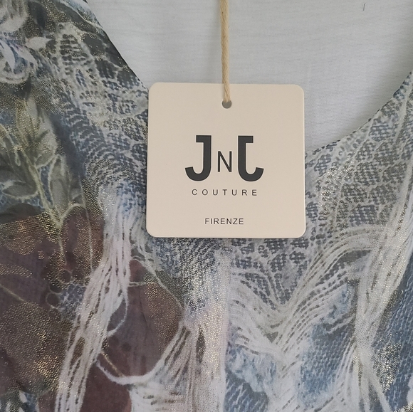 Italian JnJ Couture ruffle bell sleeve top | Size medium - Picture 3 of 5